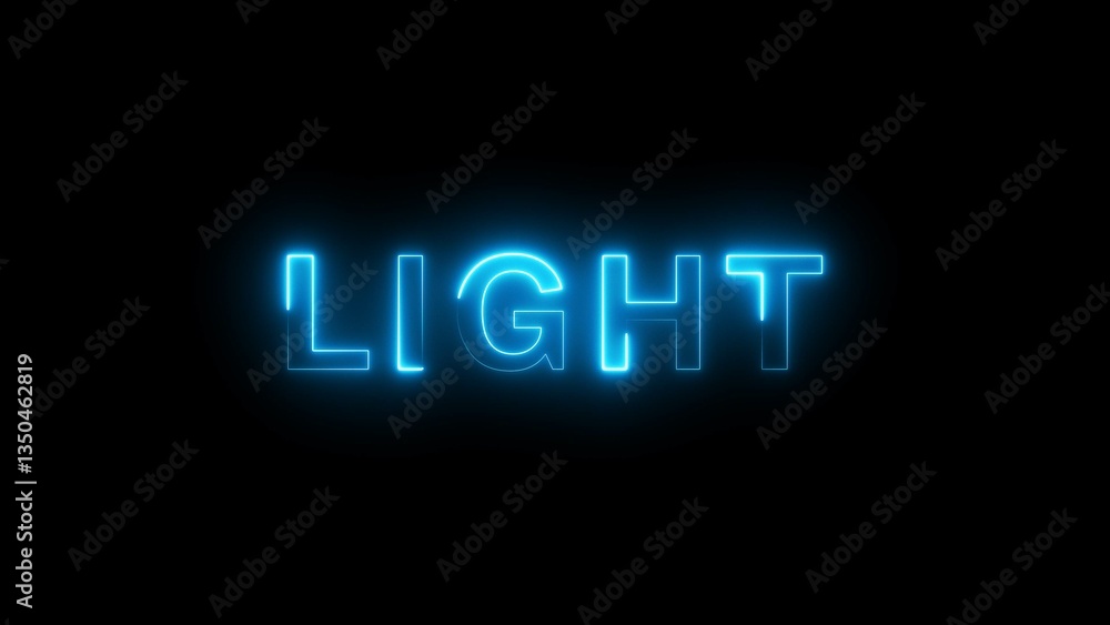 Glowing Neon Text. Neon Alphabet Illustration. Glowing Neon Text. Neon Alphabet Illustration.