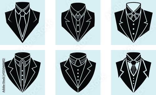Cravat silhouette vector
