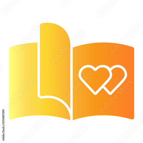 romantic novel Gradient icon