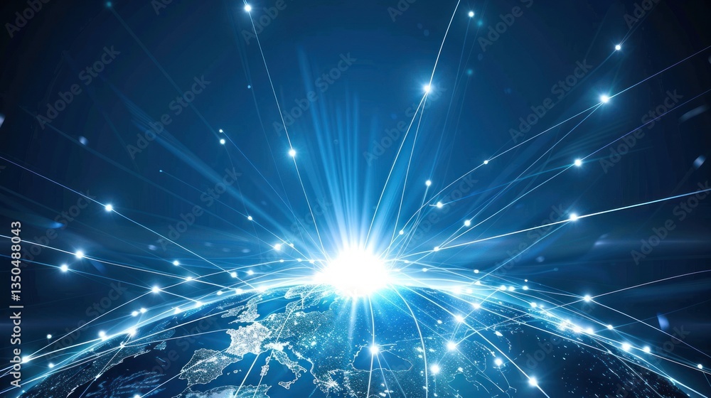 Fototapeta premium Global Network Connections