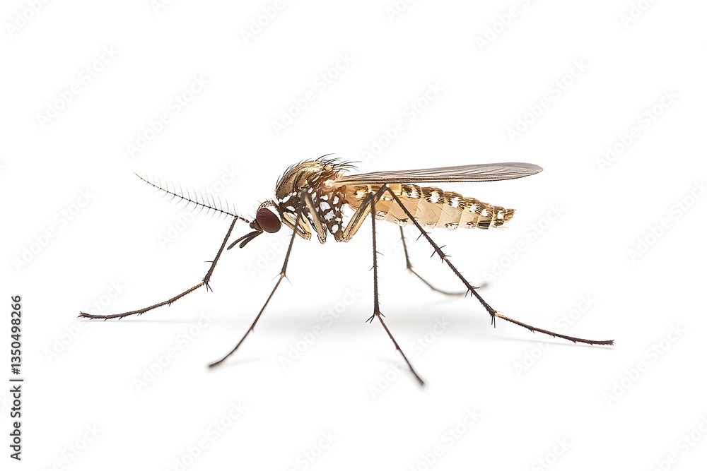 Mosquito Small Insect with Slender Body and Long Legs Mosquito Small Insect with Slender Body and Long Legs