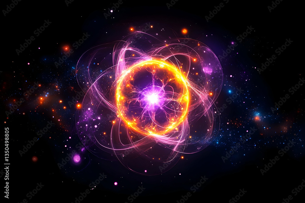 Cosmic Atom in Nebula Cosmic Atom in Nebula