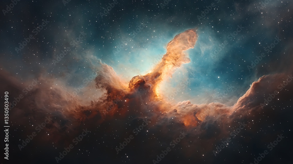 Cosmic Nebula: Celestial Gas Cloud. Cosmic Nebula: Celestial Gas Cloud.