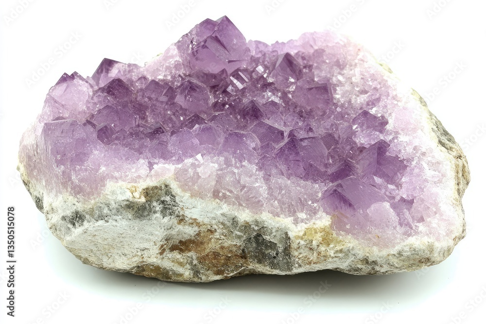 Majestic Amethyst Geode A Radiant Cluster of Purple Crystals on Stone Base Majestic Amethyst Geode A Radiant Cluster of Purple Crystals on Stone Base