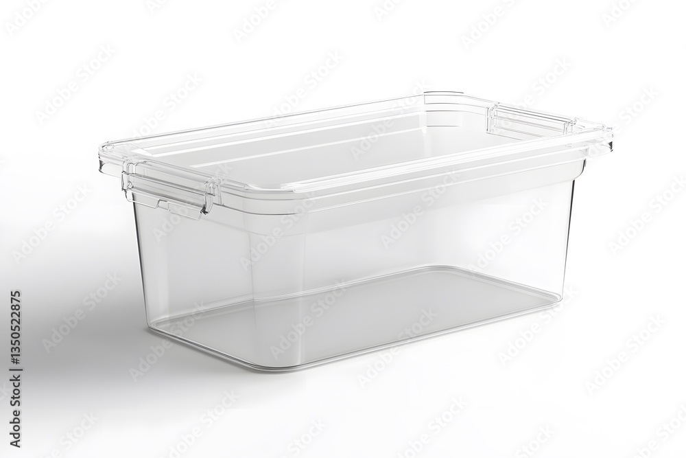 Realistic Plastic Storage Container Realistic Plastic Storage Container