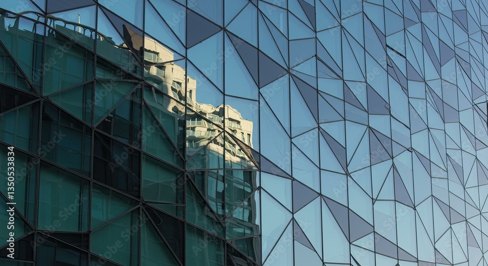 Obraz premium windows and buildings art scale