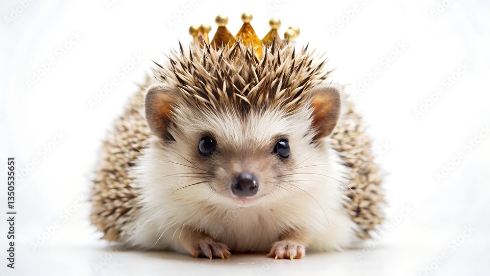 Obraz premium hedgehog on white background