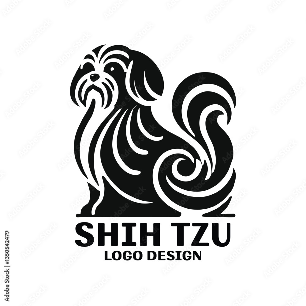Shih Tzu Vector Logo Design Shih Tzu Vector Logo Design