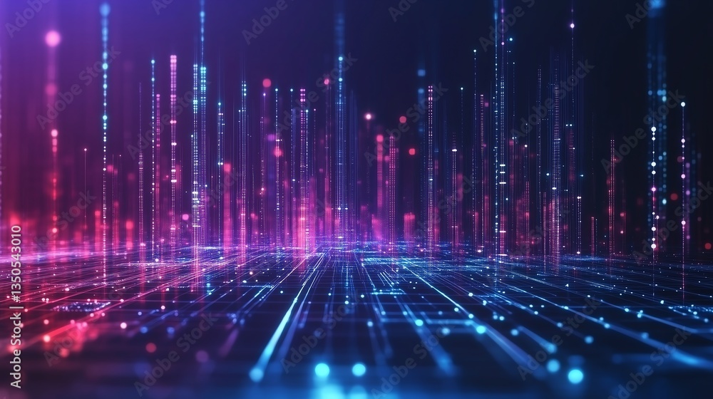 Smart City Concept: Abstract Polygon Patterns with Speed Line Lights, Big Data Connection Technology, Minimalistic Copy Space Design Smart City Concept: Abstract Polygon Patterns with Speed Line Lights, Big Data Connection Technology, Minimalistic Copy Space Design