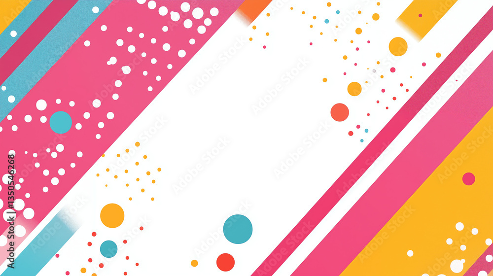 Obraz premium Playful Diagonal Lines with Clean Center