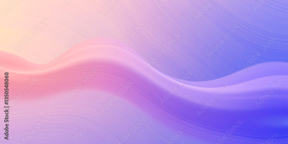 Fototapeta premium Seamless Abstract Wave Background Featuring a Smooth Gradient Transition, Blending Soft Colors for a Sleek and Elegant Visual Effect