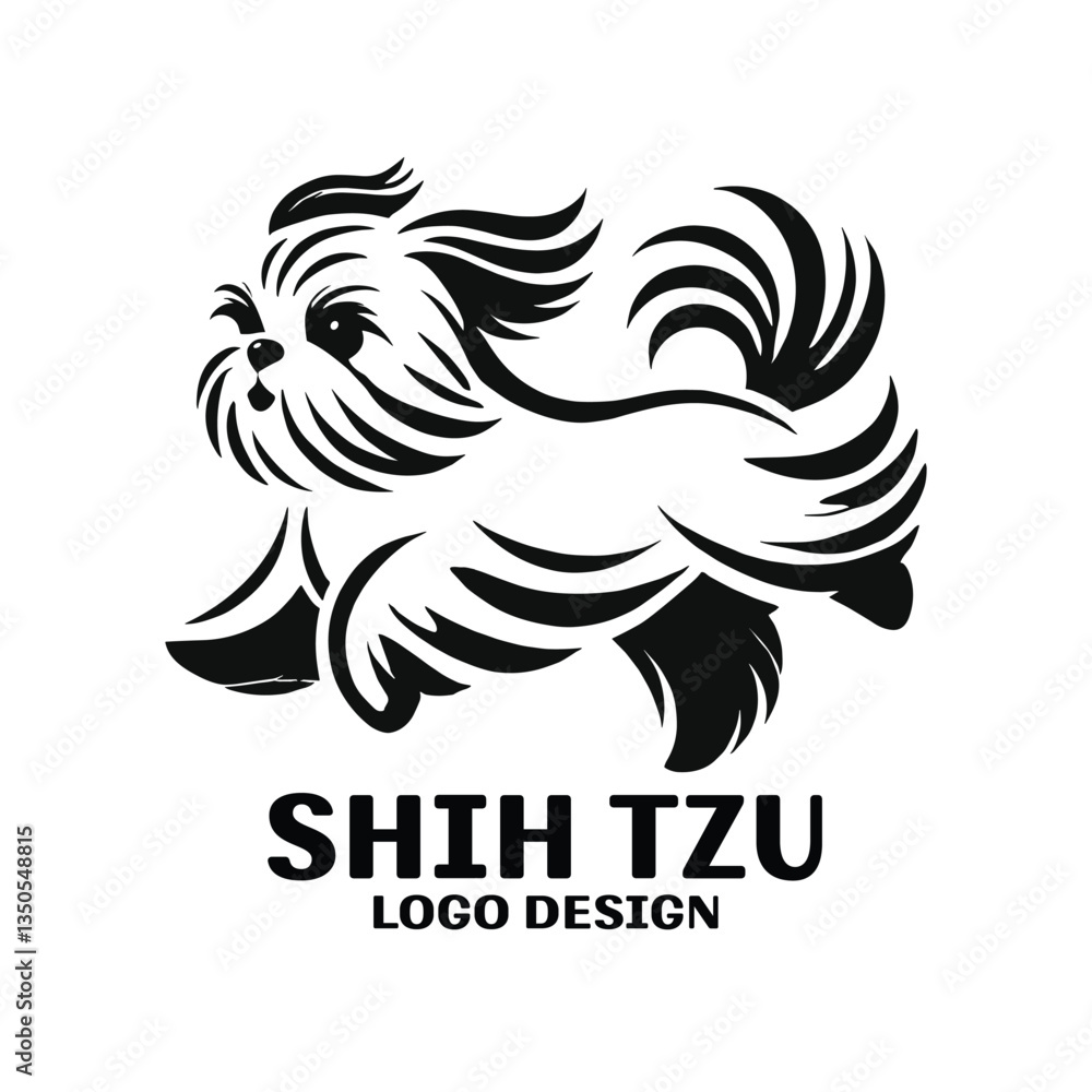 Obraz premium Shih Tzu Vector Logo Design