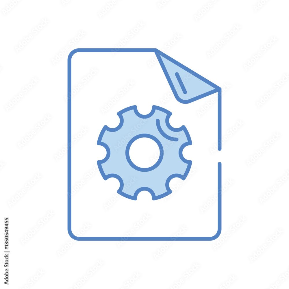 Dll File vector icon stock illustration Dll File vector icon stock illustration