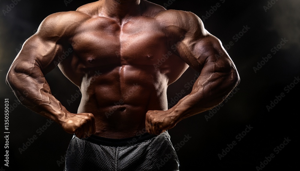 Witness the strength of a sculpted physique. Witness the strength of a sculpted physique.