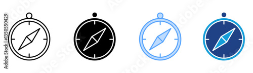 Free Download Compass Icon Set Multiple Style Collection - GFXLoad