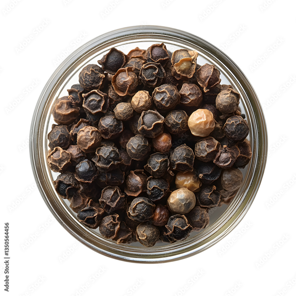 Rustic Glass Jar Filled with Whole Black Peppercorns on Black Surface for Culinary Spice and Seasoning Photography Rustic Glass Jar Filled with Whole Black Peppercorns on Black Surface for Culinary Spice and Seasoning Photography