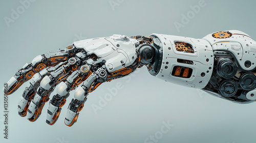 Futuristic Robotic Arm with Advanced Mechanical Details