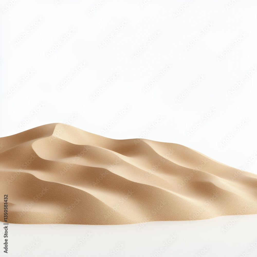 Minimalist Desert Sand Dunes with Light Beige and Tan Sands under Bright Lighting Minimalist Desert Sand Dunes with Light Beige and Tan Sands under Bright Lighting