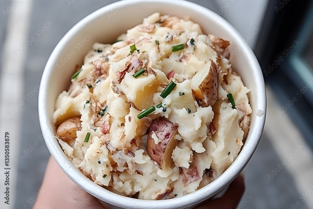 Delicious Creamy Mashed Potatoes with Herbs and Roasted Red Potatoes Delicious Creamy Mashed Potatoes with Herbs and Roasted Red Potatoes
