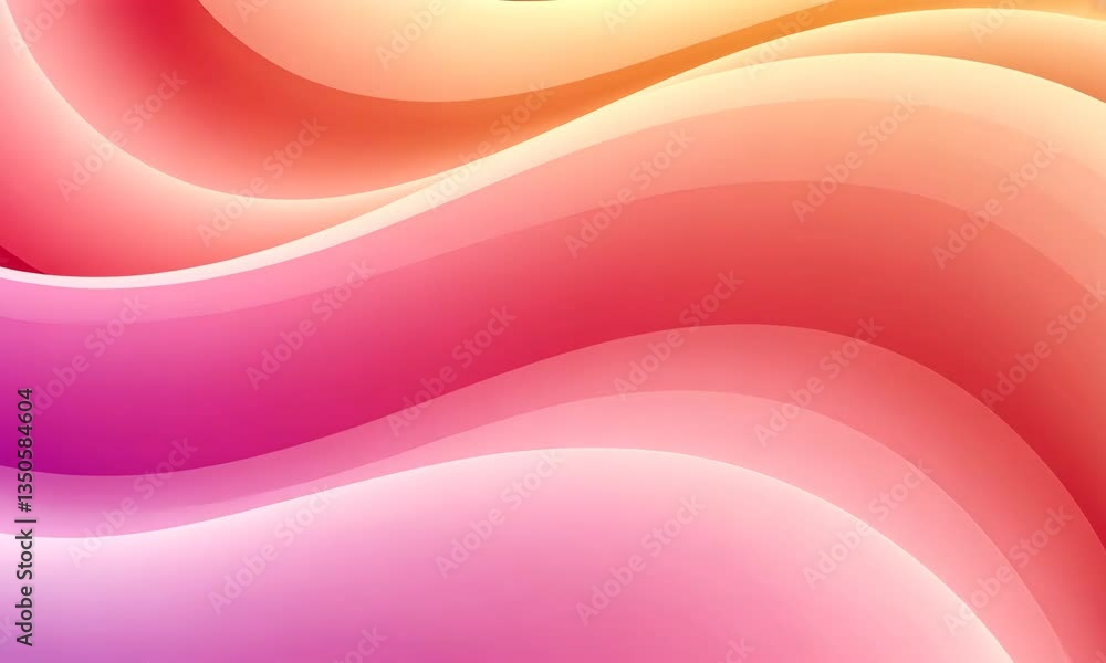 Abstract Pink Orange Yellow Wave Background Abstract Pink Orange Yellow Wave Background