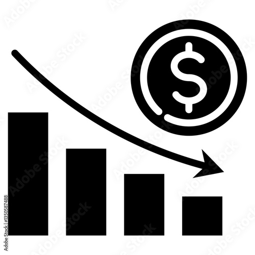 Devaluation Glyph Icon