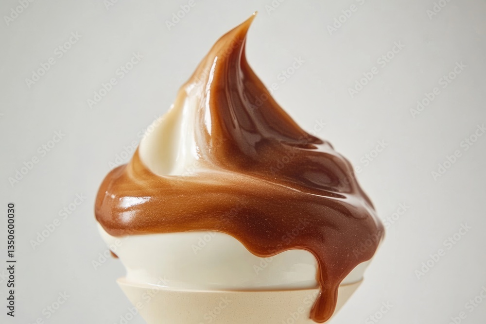 Creamy vanilla soft serve generously drizzled with rich, decadent chocolate sauce. Creamy vanilla soft serve generously drizzled with rich, decadent chocolate sauce.
