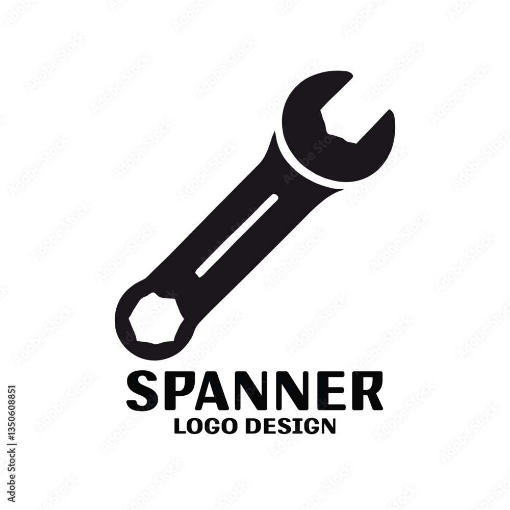Spanner Vector Logo Design Spanner Vector Logo Design
