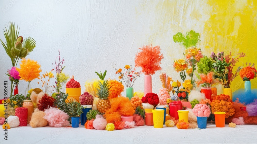 Fototapeta premium Vibrant Zero Waste Celebration Decorations and Activities