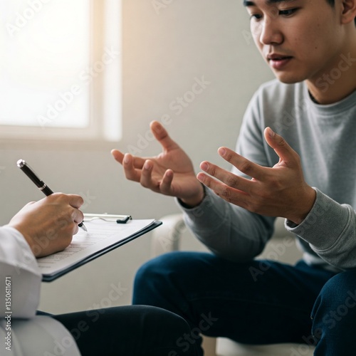 Wallpaper Mural Therapist Providing Mental Health Support to Patient – Professional Counseling Session Torontodigital.ca