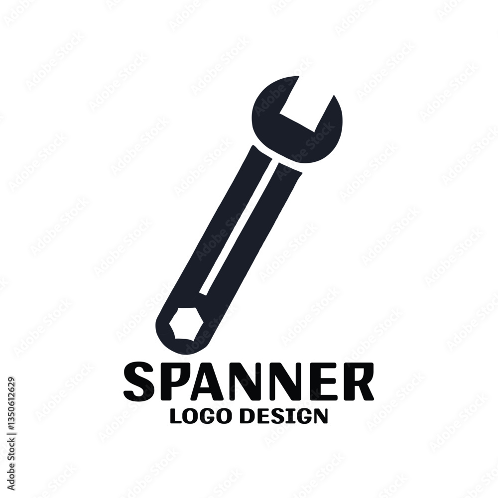 Spanner Vector Logo Design Spanner Vector Logo Design