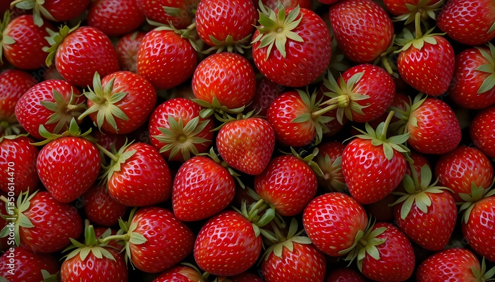 Background with full of fresh and juicy strawberries Background with full of fresh and juicy strawberries
