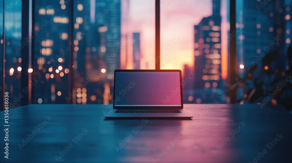 Laptop placed on a table representing technology utilized for career transition education and professional development Laptop placed on a table representing technology utilized for career transition education and professional development