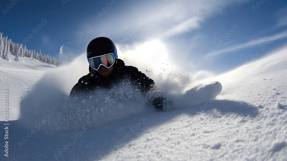 Powder Snowboarding Thrills Powder Snowboarding Thrills