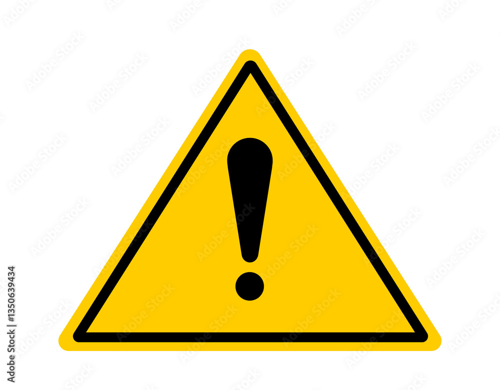General Warning Sign – Yellow Triangle with Exclamation Mark General Warning Sign – Yellow Triangle with Exclamation Mark