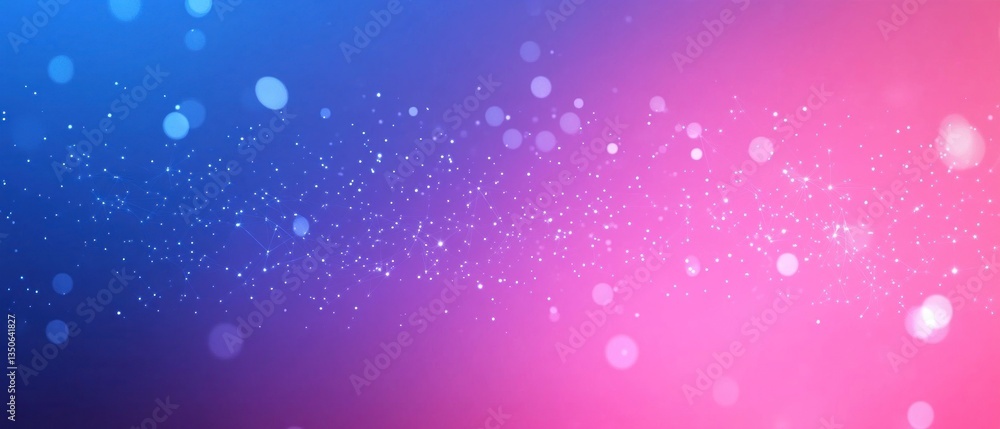 Abstract particles shifting across a gradient background Abstract particles shifting across a gradient background