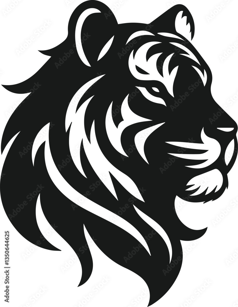 Fototapeta premium tiger head vector