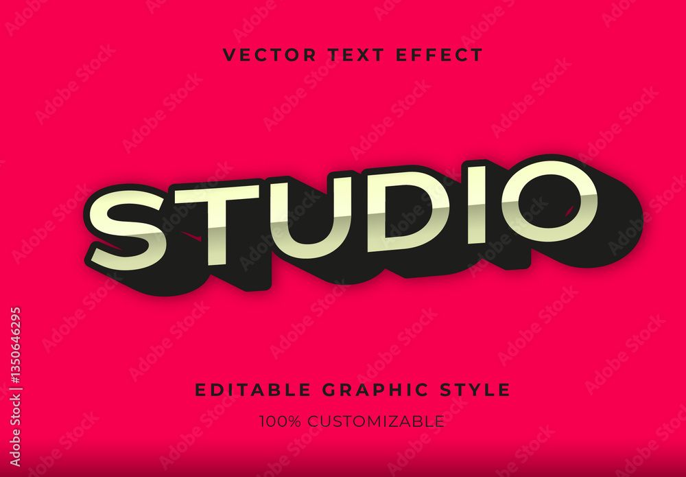 Beige Bold Shadow Cartoon Comic Display Text Effect Stock Template ...