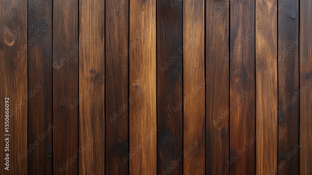 Obraz premium Dark Brown Wood Planks Backdrop Texture for Rustic Designs