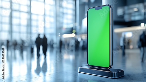 Modern Phone Display in Airport (1)