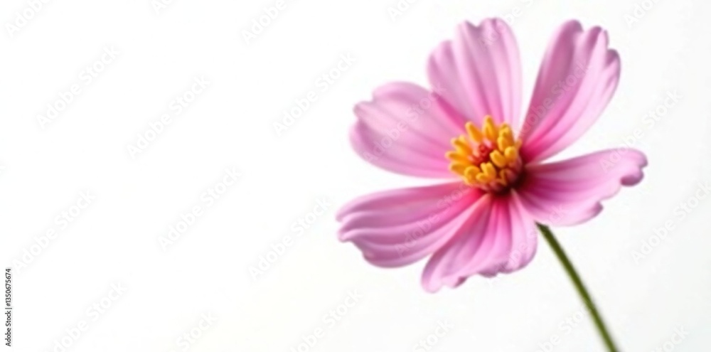 Delicate flower bloom isolated on white background, blossom, bloom Delicate flower bloom isolated on white background, blossom, bloom