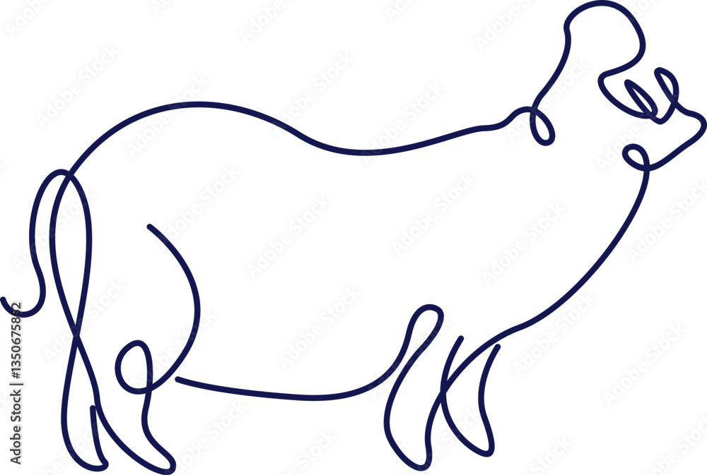 Line Art Animal Illustration Element Line Art Animal Illustration Element