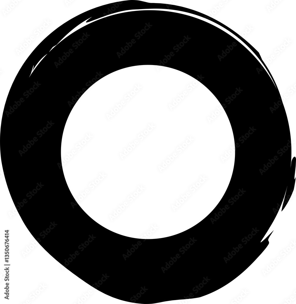 Circle brush frames. Design elements for banner, decorations Circle brush frames. Design elements for banner, decorations