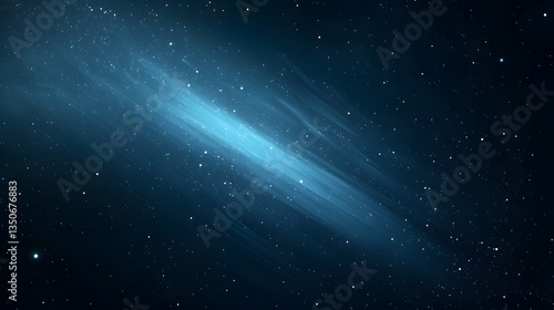 Wallpaper Mural Abstract Space Background Celestial Galaxy with Bright Blue Nebula and Stars Torontodigital.ca
