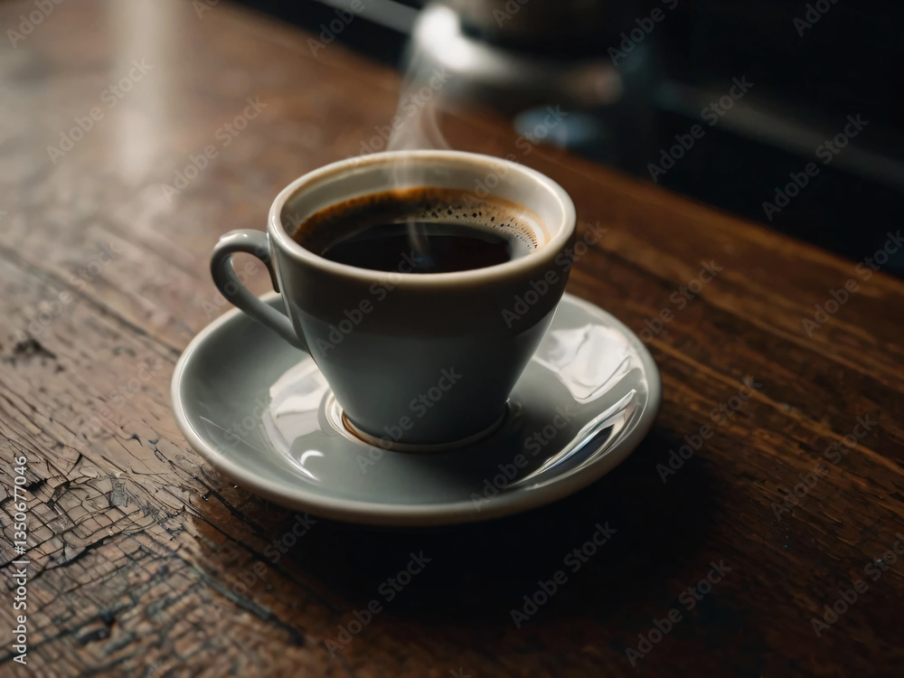 A cup of coffee enhances the cozy ambiance. A cup of coffee enhances the cozy ambiance.