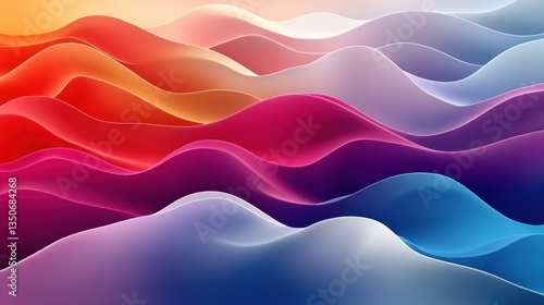 Wallpaper Mural Abstract Colorful Waves Torontodigital.ca