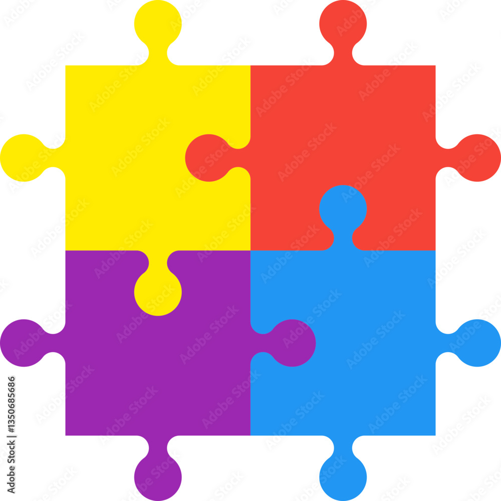Jigsaw Puzzle Vector Illustration Jigsaw Puzzle Vector Illustration