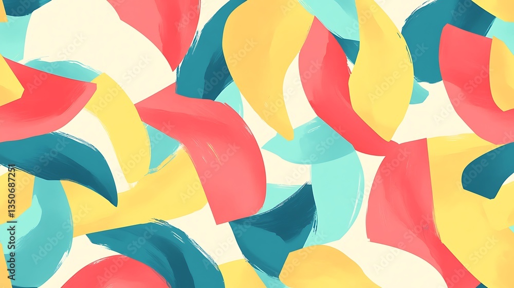 Abstract Colorful Paint Strokes Pattern. Abstract Colorful Paint Strokes Pattern.