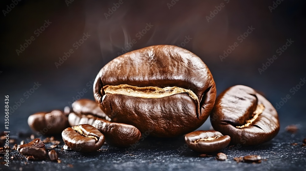 Roasted Coffee Beans Close Up Macro Photography Roasted Coffee Beans Close Up Macro Photography