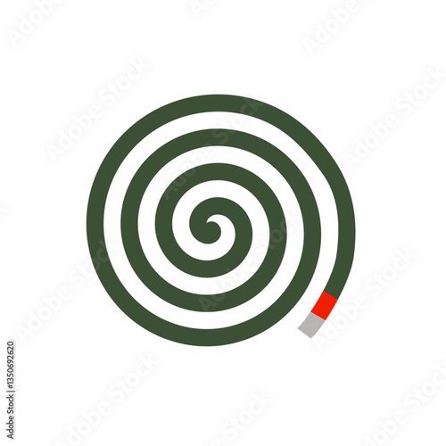 Mosquito coil illustration