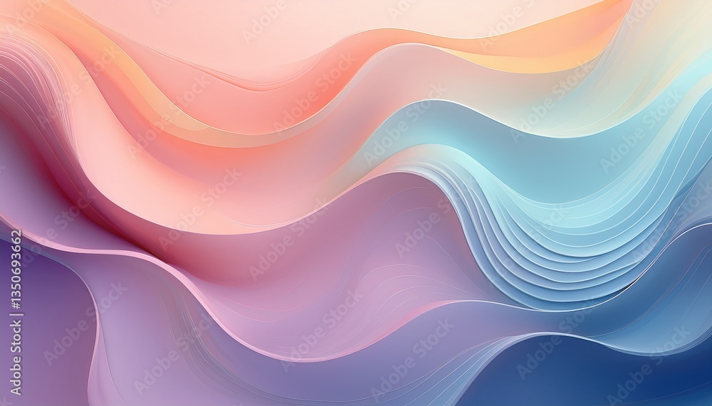 Obraz premium Abstract Gradient Background in Soft Pastel Colors